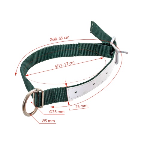 Colier pentru oi, verde, 60 cm