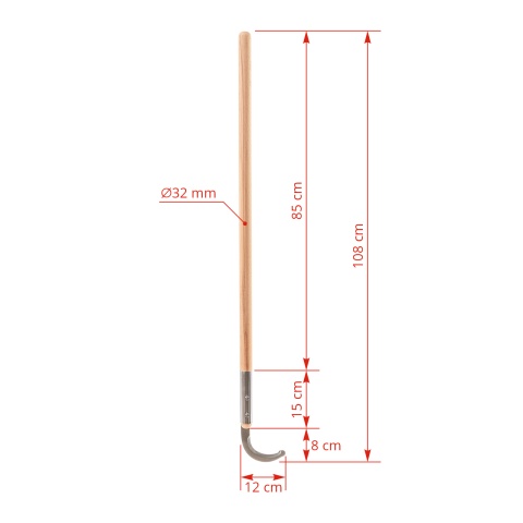 Cuțit de tăiat bandaje, mâner lemn, 100 cm