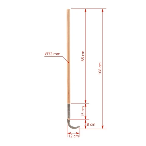 Cuțit de tăiat bandaje, mâner lemn, 100 cm