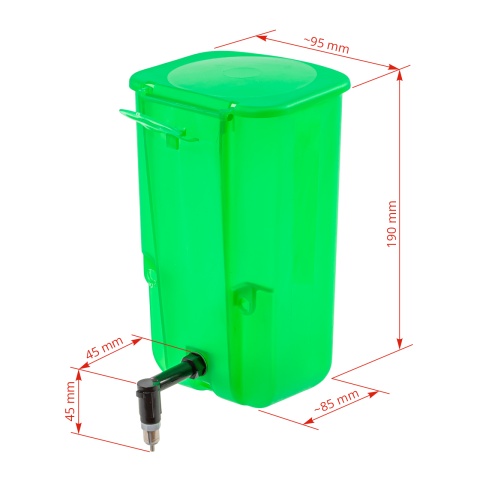 Adăpătoare pentru iepuri, verde, 1000 ml