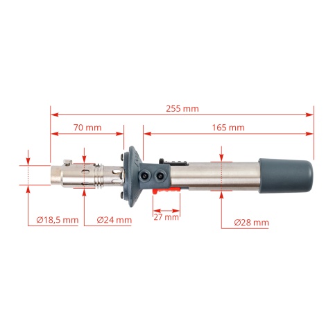 Ecornator cu gaz, Portasol 3, cu cap de Ø18,5 mm