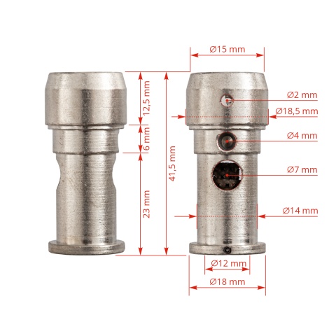 Cap de schimb pentru ecornator Portasol 3, pentru miei și iezi, Ø15 mm