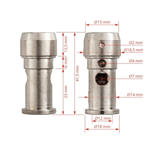 Cap de schimb pentru ecornator Portasol 3, pentru miei și iezi, Ø15 mm