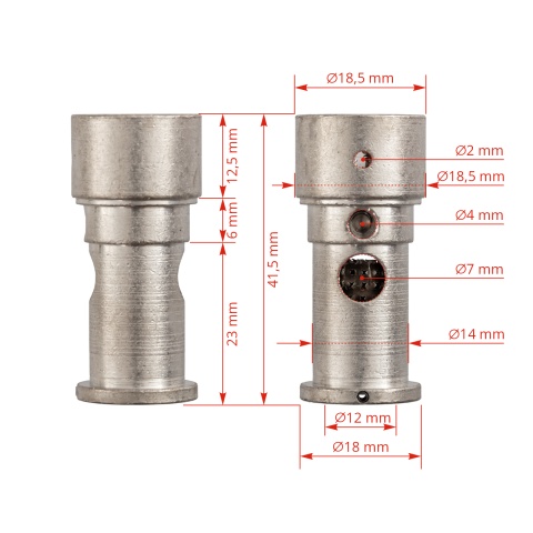 Cap de schimb pentru ecornator Portasol 3, pentru viței, Ø18,5 mm