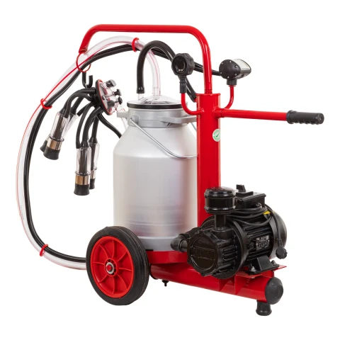 Aparat de muls vaci, pompă uscată, 1 bidon aluminiu de 25 litri, eco