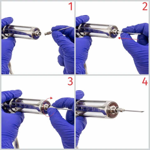 Seringă automată HSW Roux-Revolver, Luer Lock, 1-5 ml, 30 ml