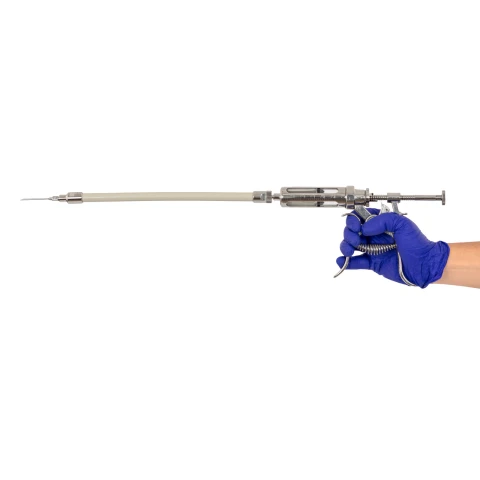 Prelungire flexibilă pentru seringă HSW Roux-Revolver, 29 cm, Luer Lock-Luer Lock