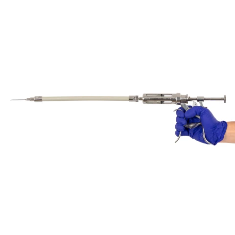 Prelungire flexibilă pentru seringă HSW Roux-Revolver, 29 cm, Luer Lock-Luer Lock