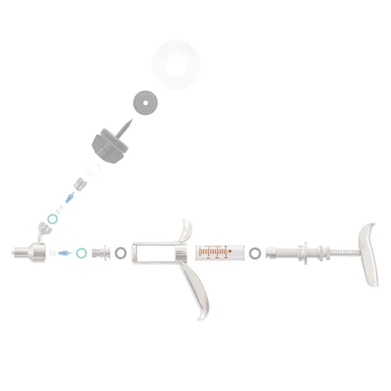 Cilindru de schimb pentru seringa automată HSW Ferro-Matic 0,1–3 ml