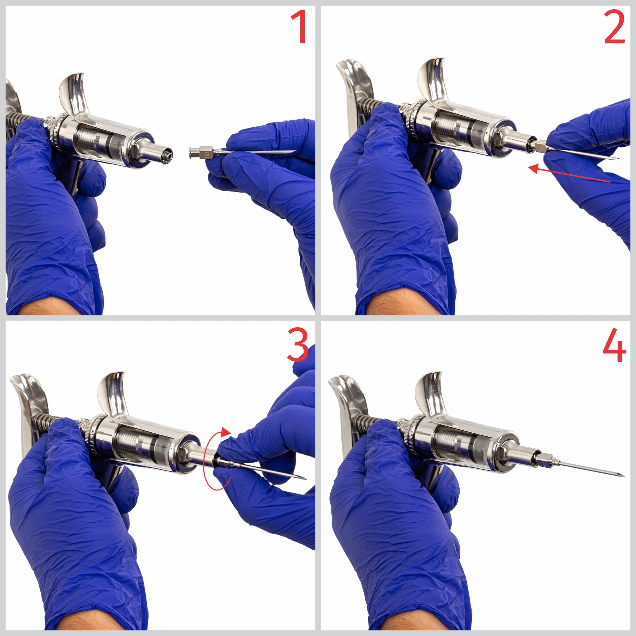 Seringă automată HSW Vet-Matic cu atașament de furtun, Luer Lock, 5 ml