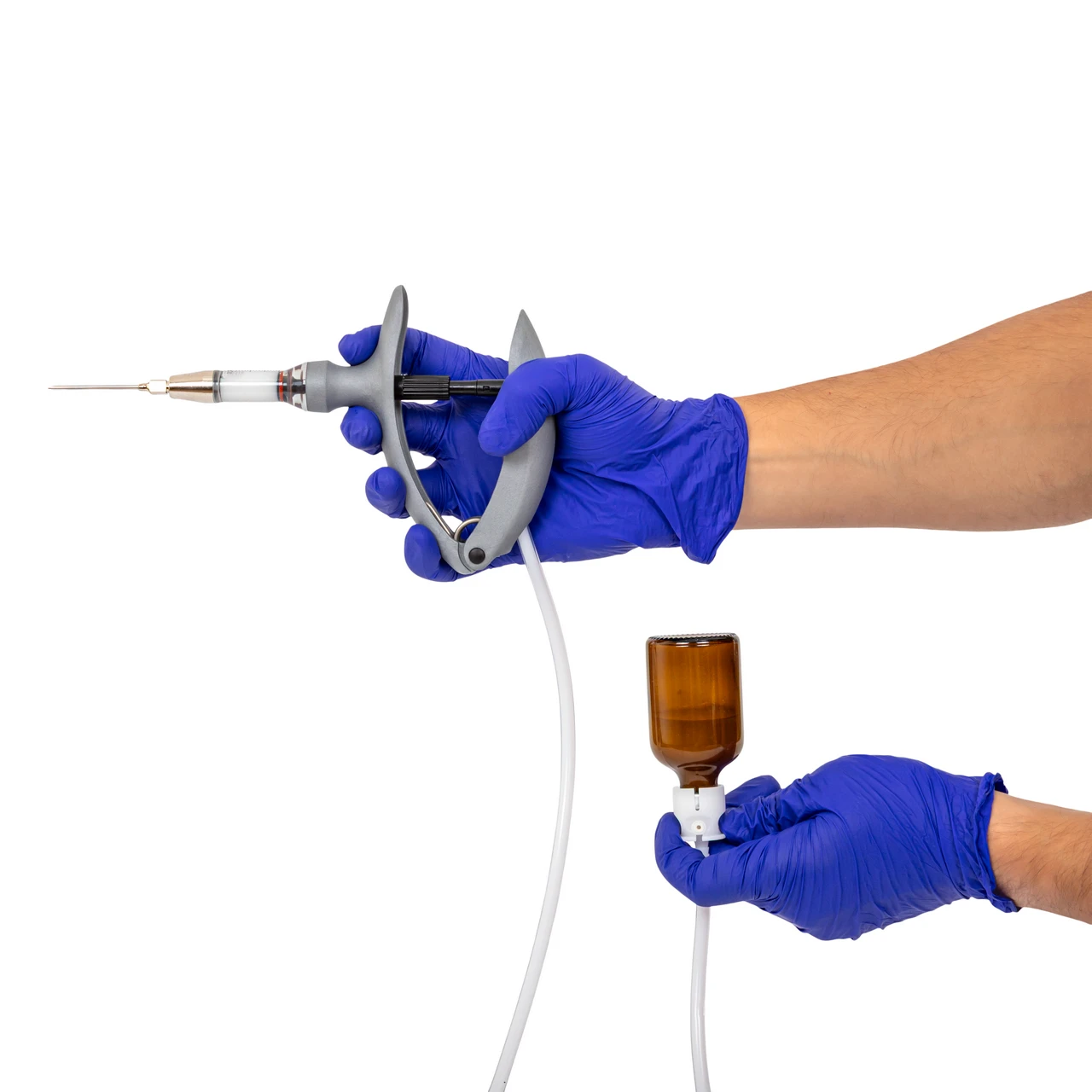 Seringă automată HSW ECO-Matic cu atașament de furtun, Luer Lock, 0,2-2 ml