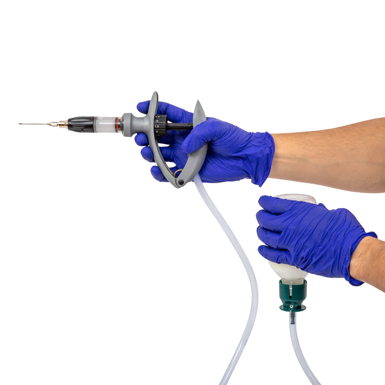 Seringă automată HSW ECO-Matic cu atașament de furtun, Luer Lock, 0,5-6 ml