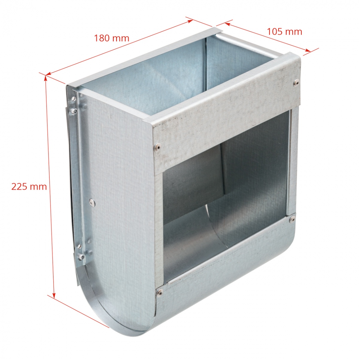 Hrănitoare metalică pentru iepuri, 18 cm