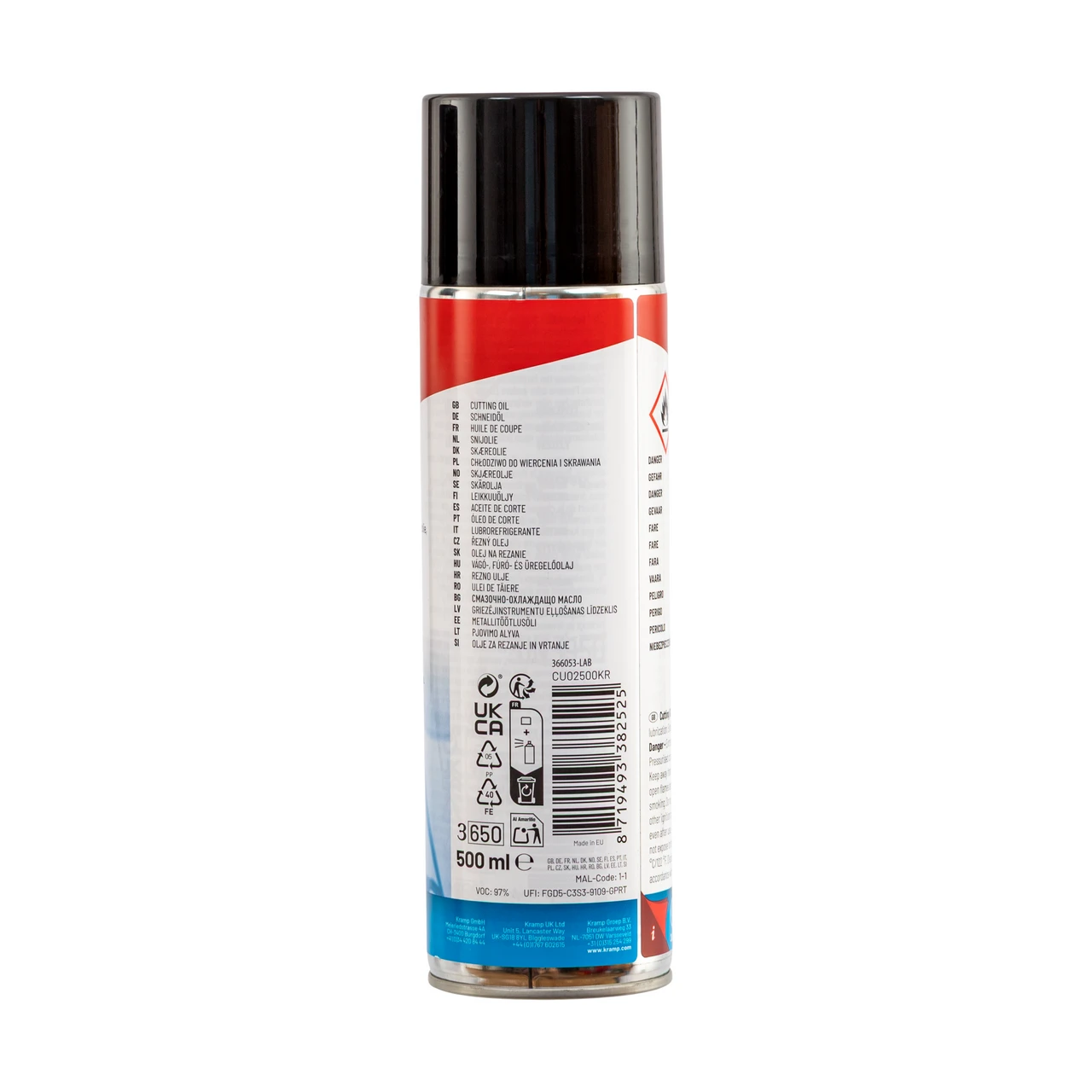Spray cu ulei de tăiere pentru prelucrarea metalelor, 500 ml