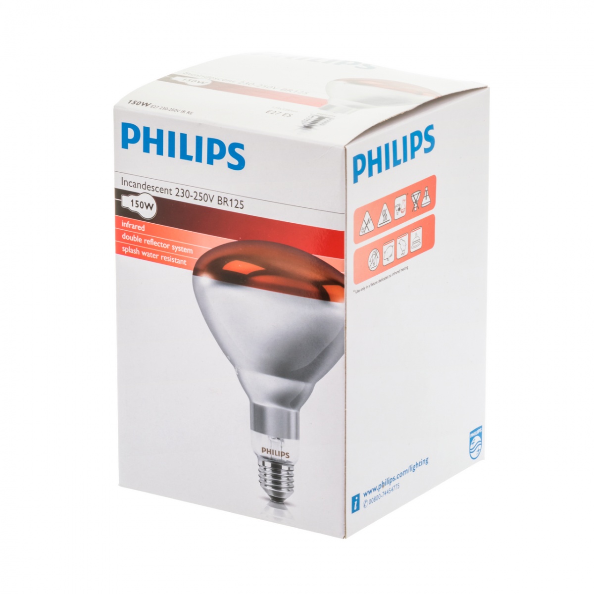 Bec de încălzire cu infraroșu, 150 W, Philips