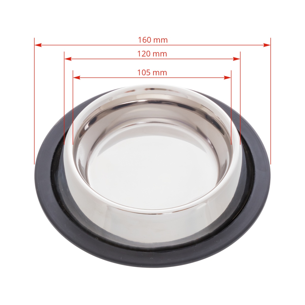 Castron inox pentru pisici, Ø12 cm, 200 ml