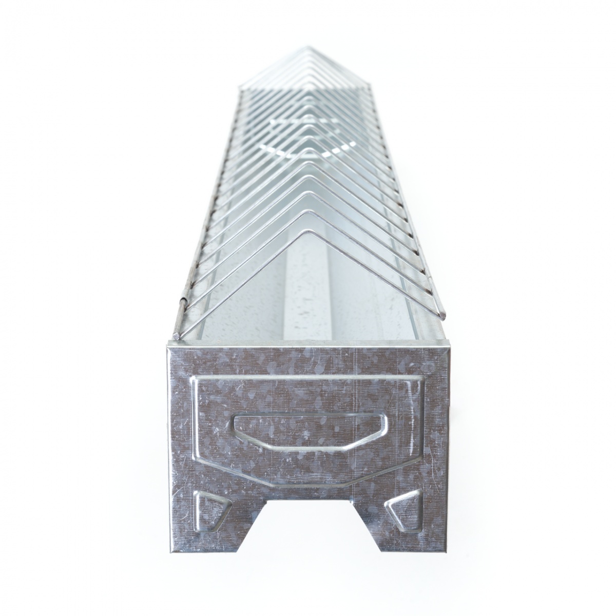 Hrănitoare pentru pui din metal galvanizat, 100 cm