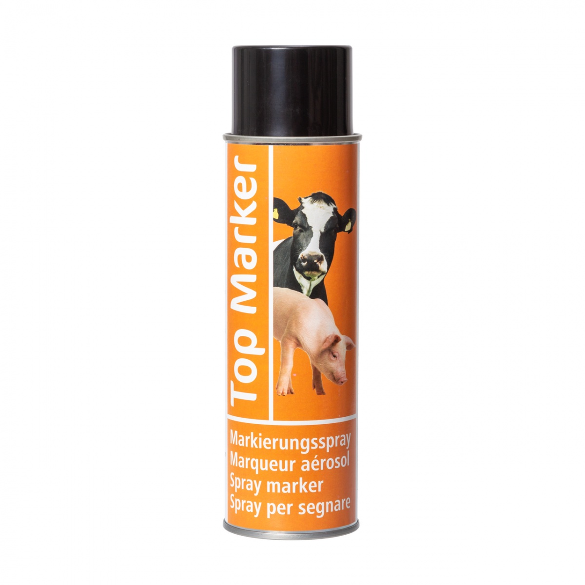 Spray portocaliu pentru marcarea bovinelor, vitelor, caprelor sau porcilor, TopMarker, 500 ml