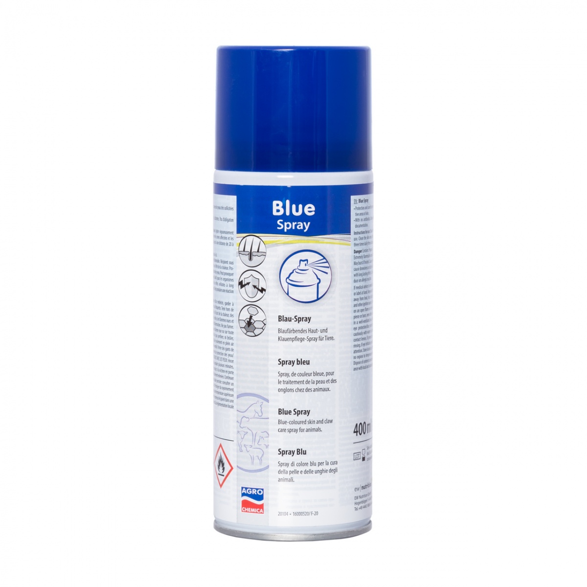 Spray albastru pentru dezinfectare, 400 ml
