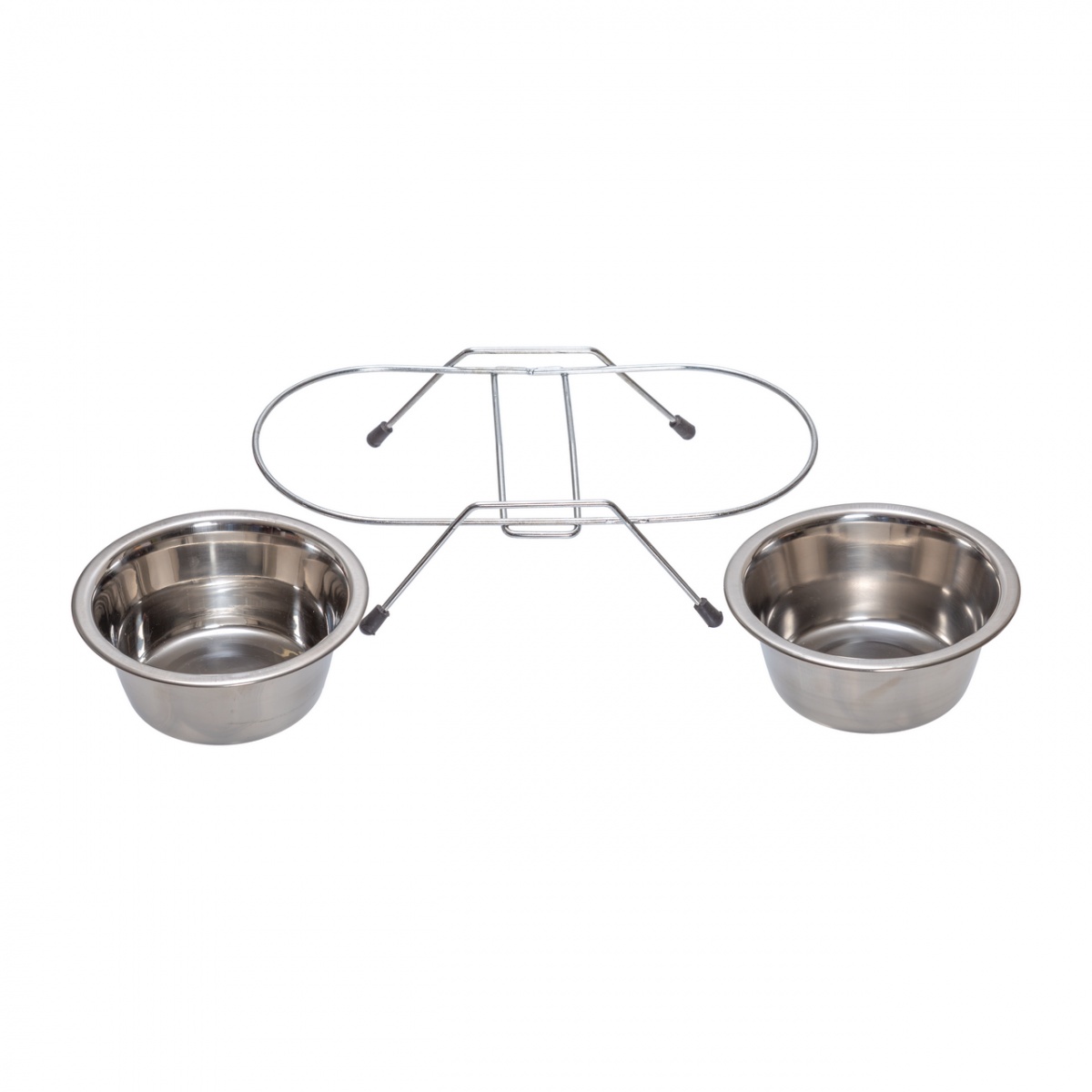 Set 2 castroane din inox pentru animale,  Ø13 cm, 450 ml