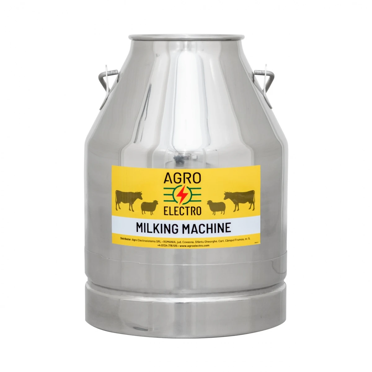 Bidon inox pentru aparat de muls, 30 litri :: 30 litri