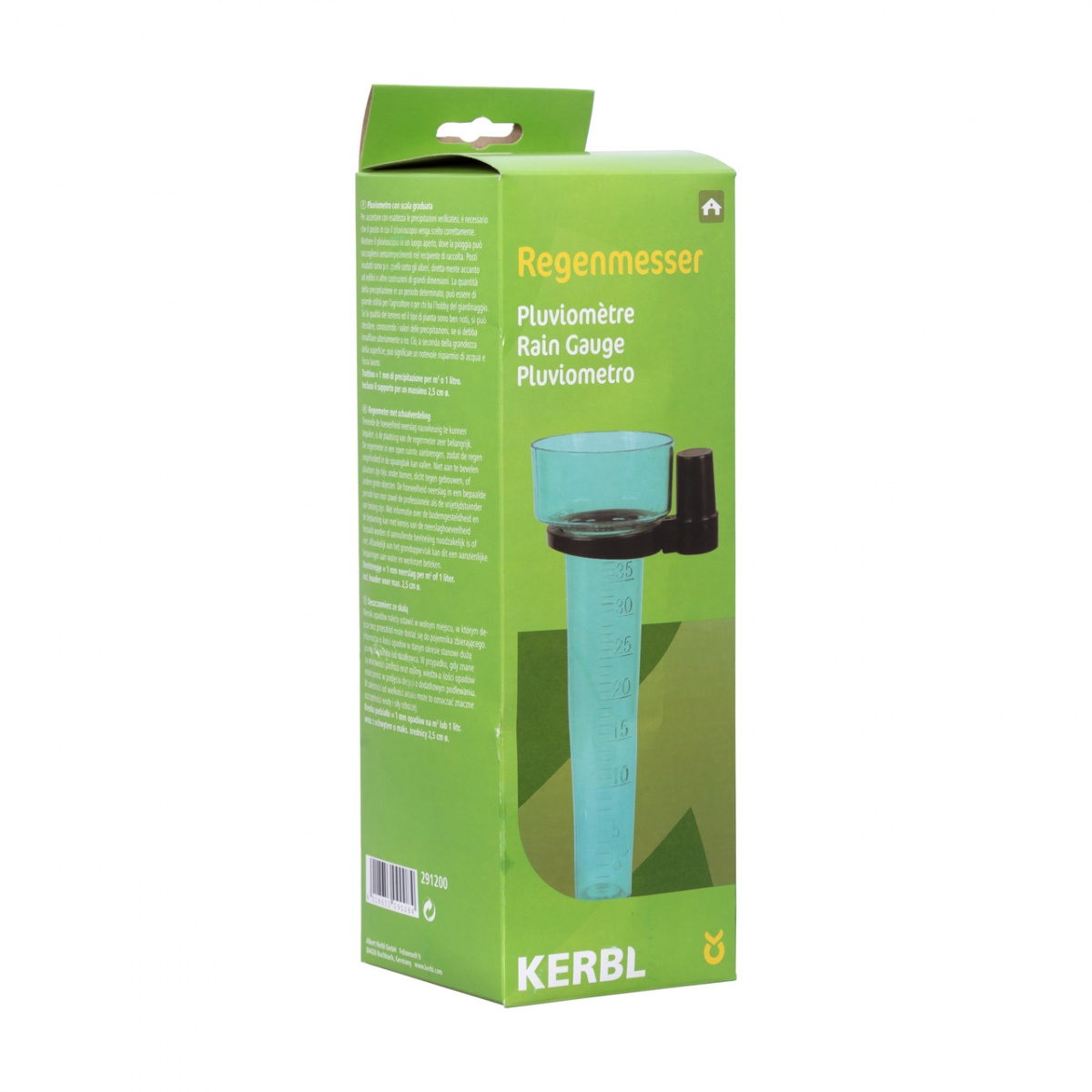 Pluviometru 40 l/m², cu gradații de 1 ml