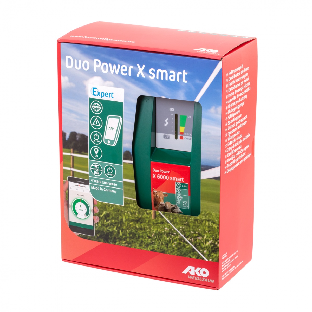 Aparat gard electric AKO Duo Power X 6000 Smart, 230/12 V, 5 Joule