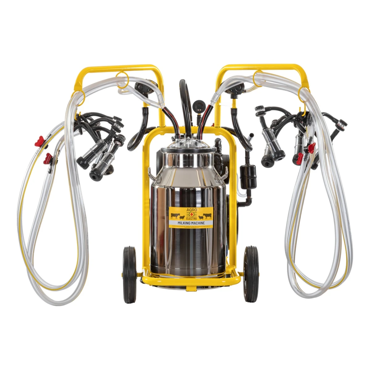 Aparat de muls capre, 4 posturi, 1 bidon inox de 40 litri