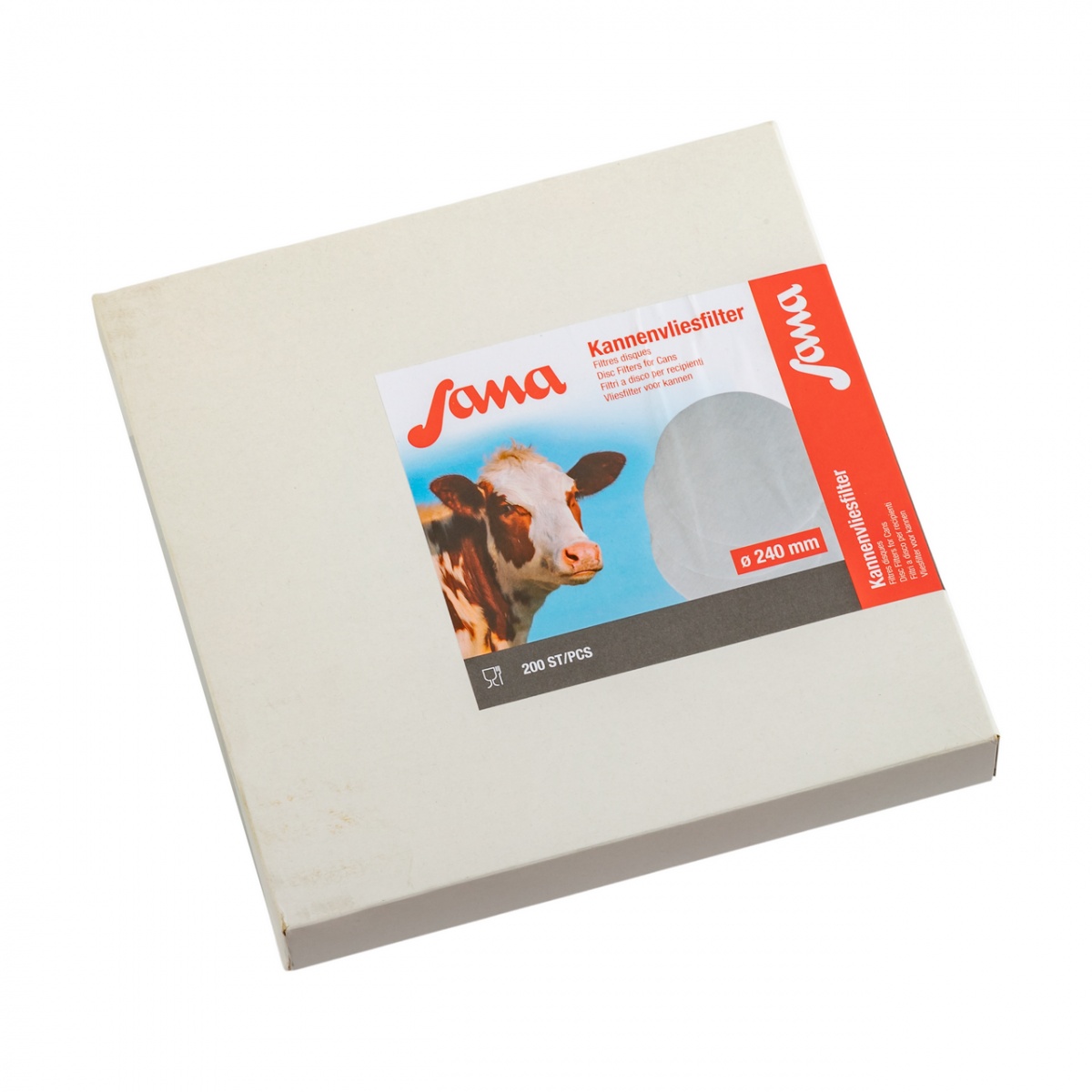 Filtru disc pentru lapte, Sana, 240 mm, 200 buc.