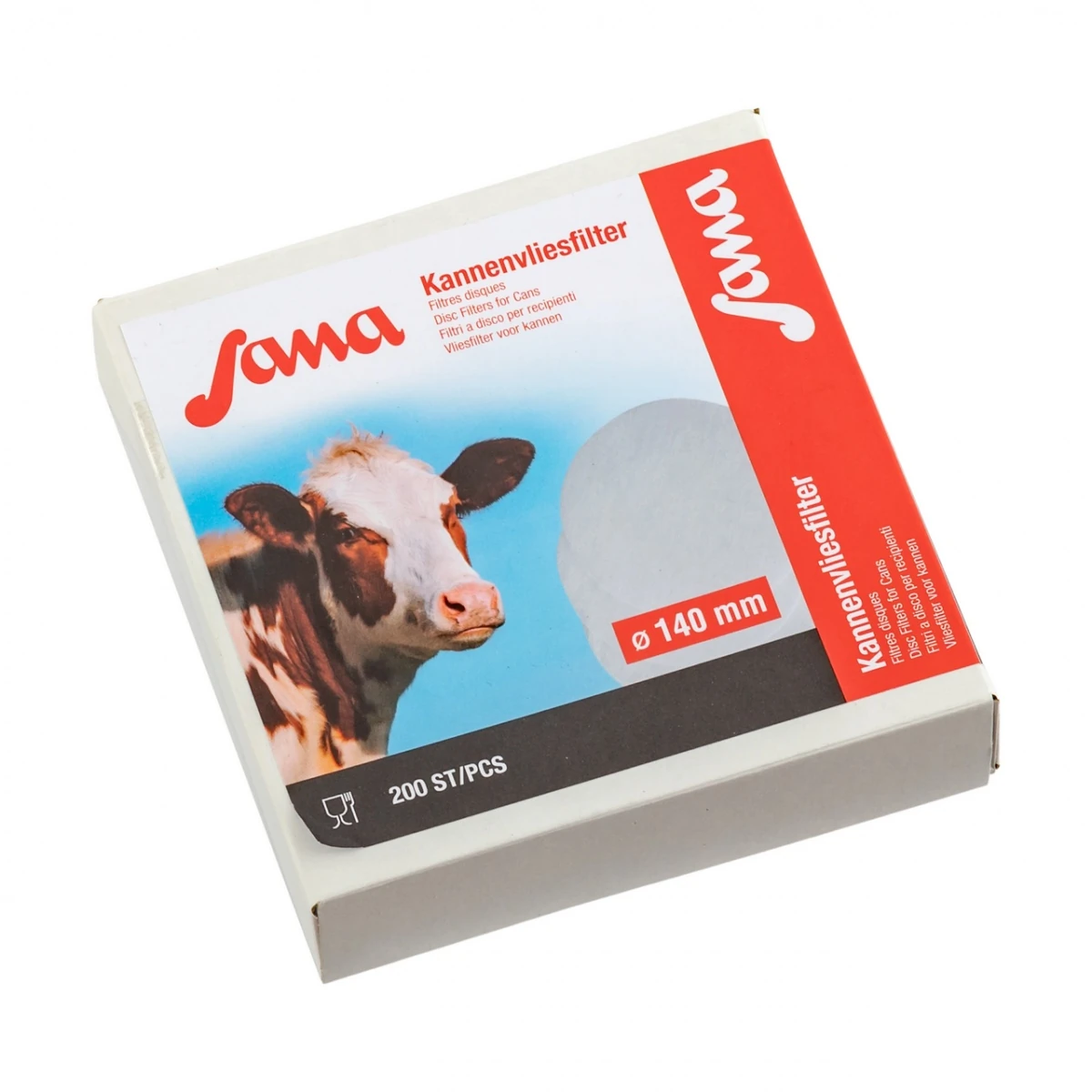 Filtru disc pentru lapte, Sana, 140 mm, 200 buc. :: 140 mm