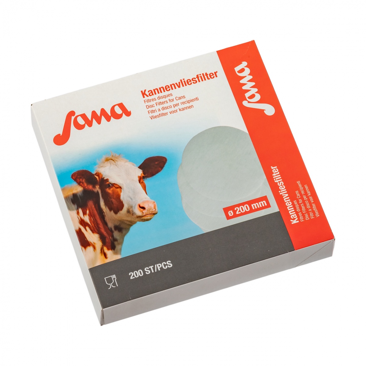 Filtru disc pentru lapte, Sana, 200 mm, 200 buc.
