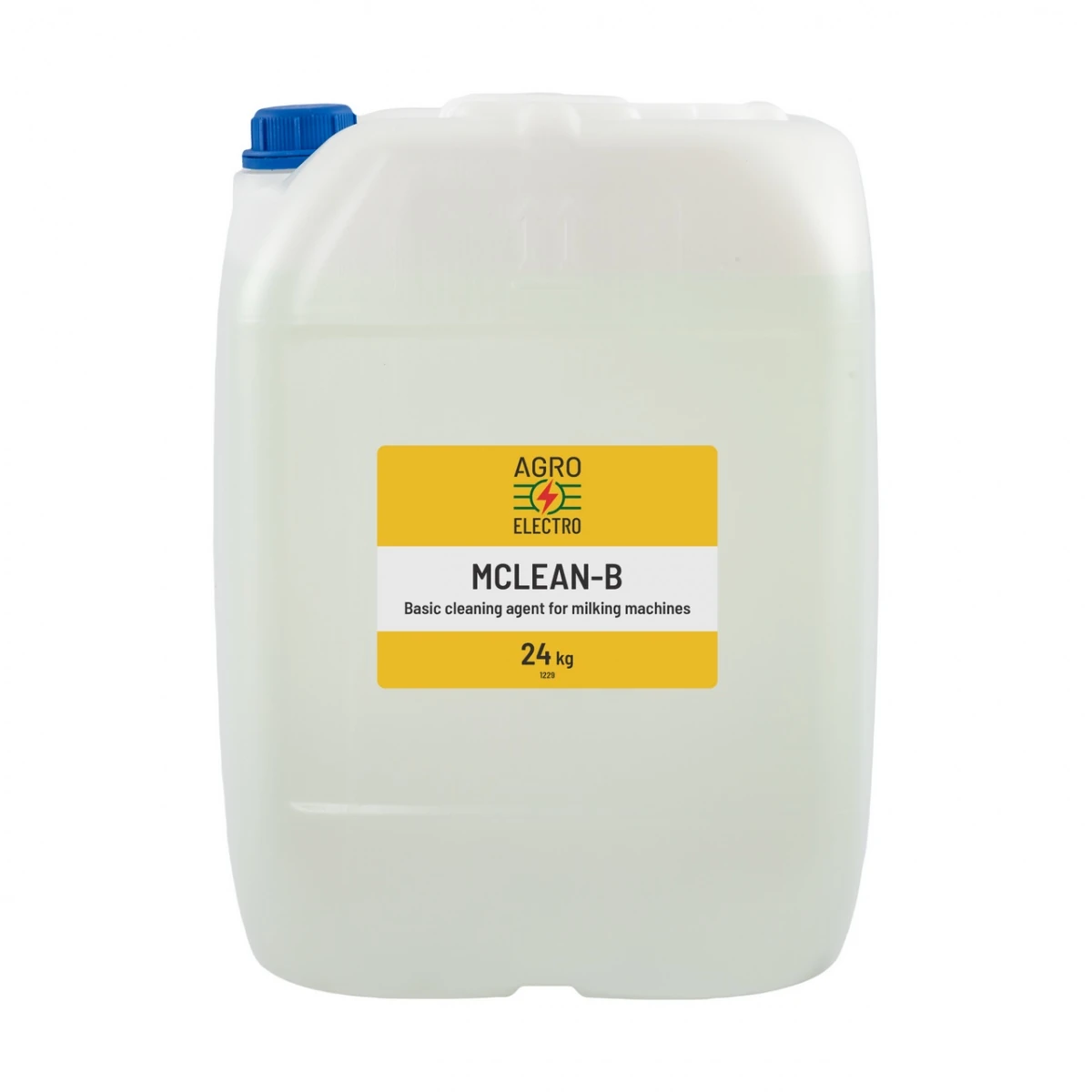 Detergent bazic pentru curățarea aparatelor de muls, MCLEAN-B, 24 kg :: 24 kg