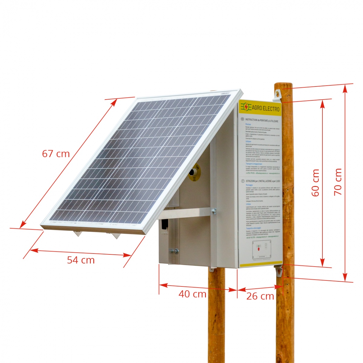 Aparat gard electric compact DL 7200 cu sistem solar 50 W