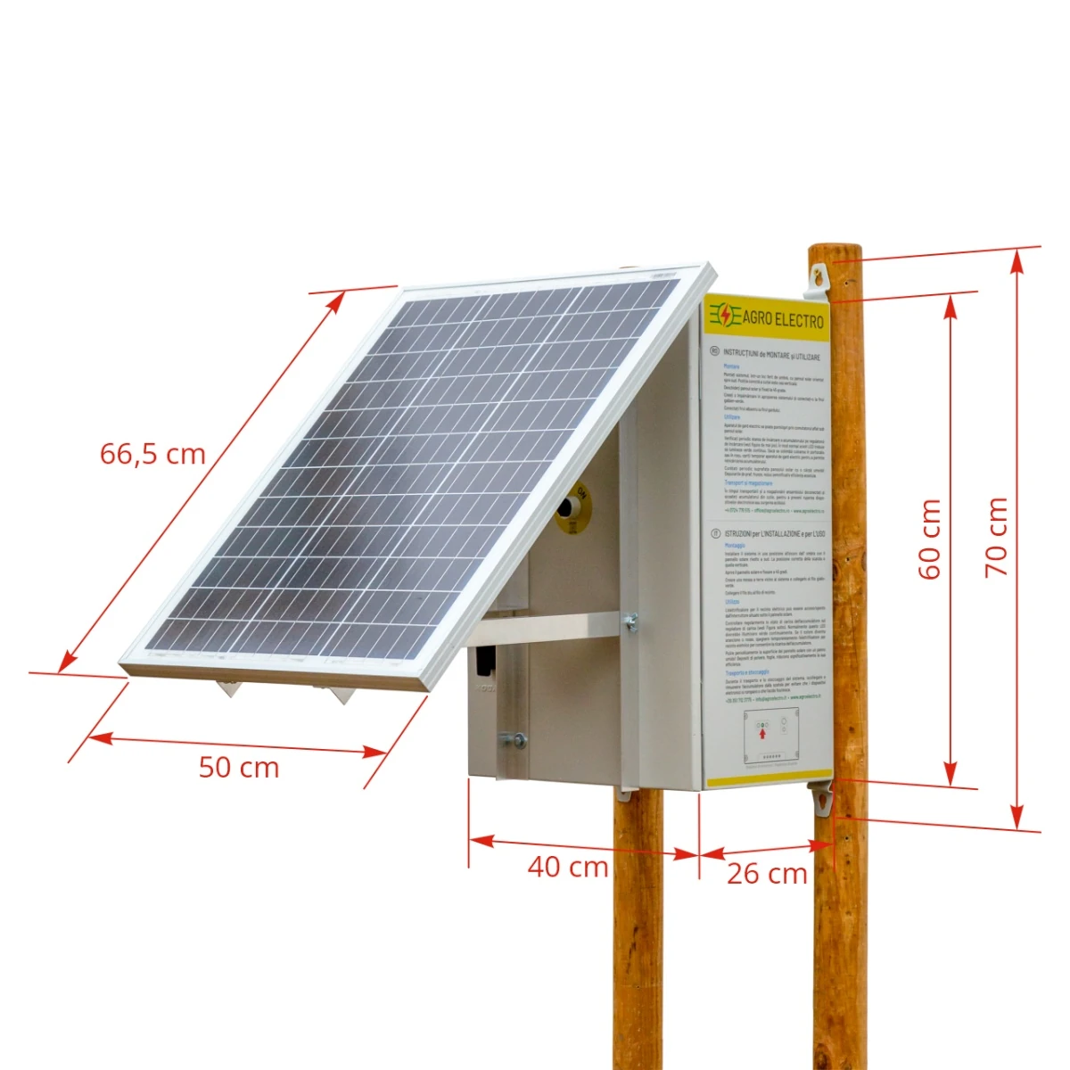 Aparat gard electric compact DL 7200 cu sistem solar 50 W