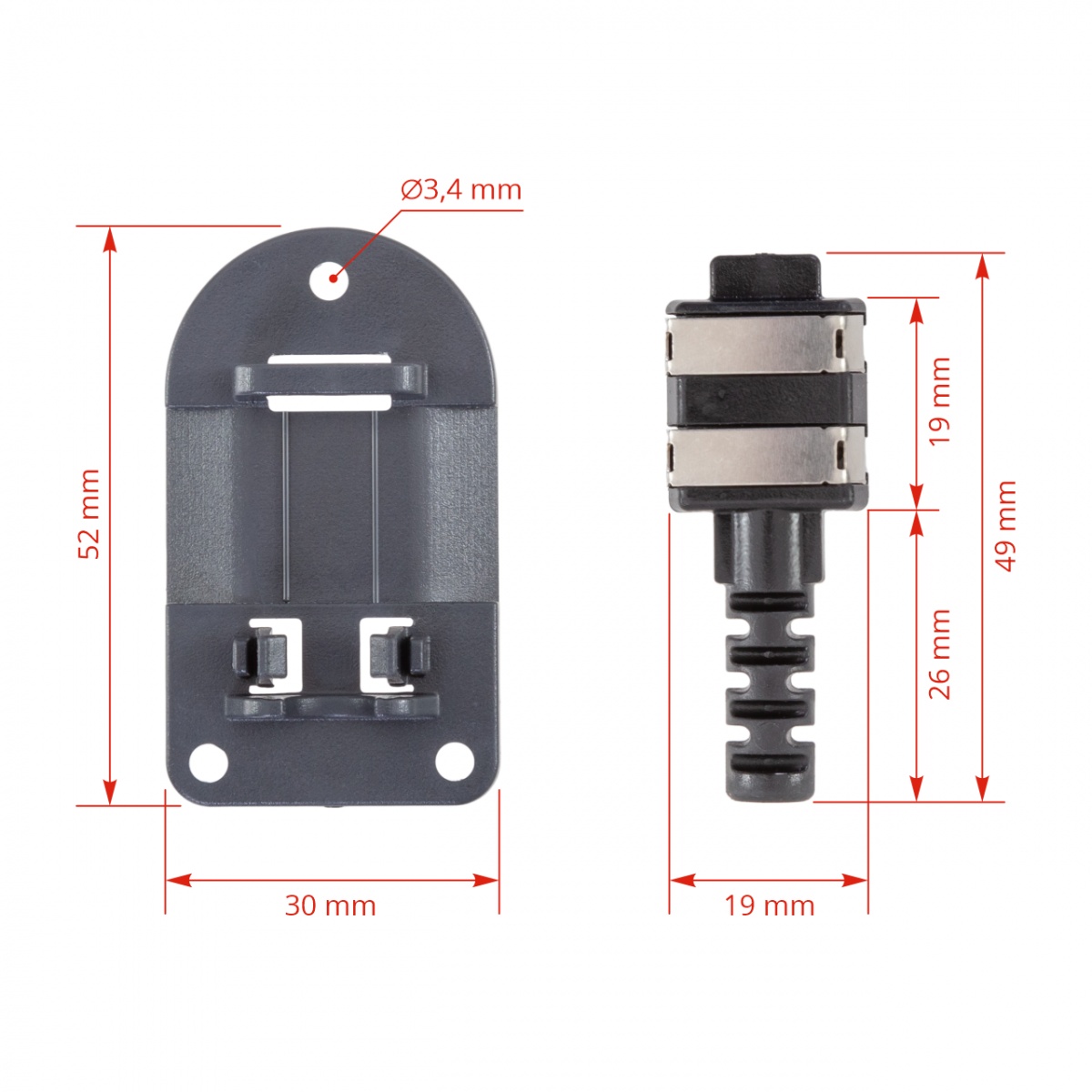 Set conector bandă gard electric împotriva melcilor