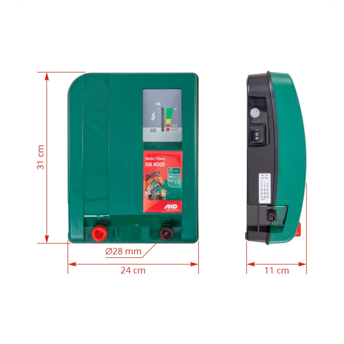 Aparat gard electric AKO Mobil Power AN 4000, 12 V, 3,8 Joule
