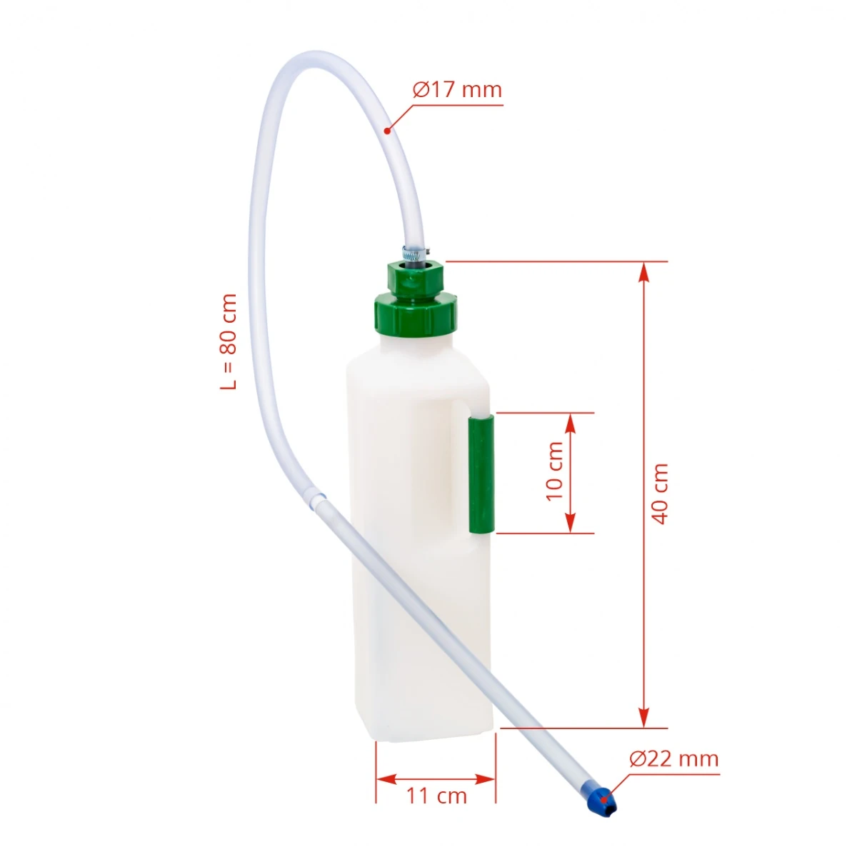 Bidon administrare lichide pentru viței, 3000 ml, cu drenaj