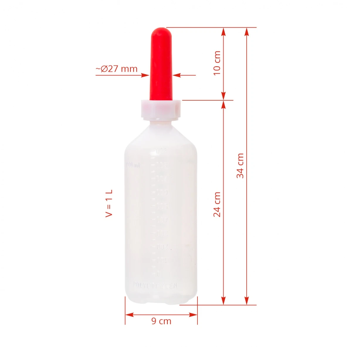 Bidon de alăptare pentru viței, 1000 ml :: 1000 ml