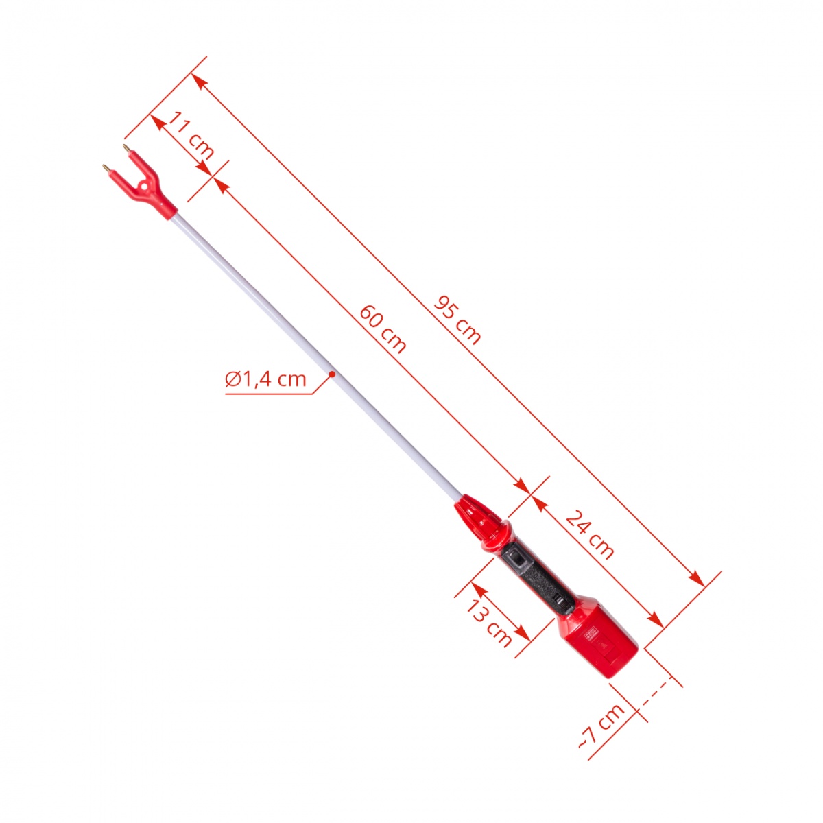 Baston electroșocuri pentru animale, AniShock PRO 2500, cu acumulator