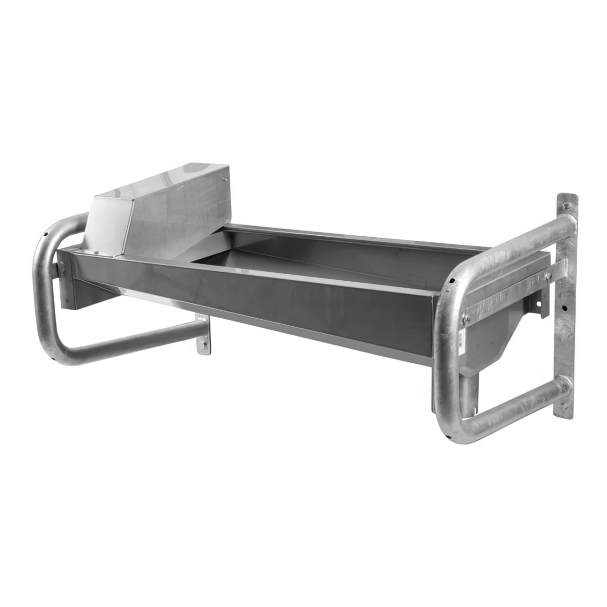 Adăpătoare inox cu suport de perete zincată, 117 × 60 cm, 50 litri