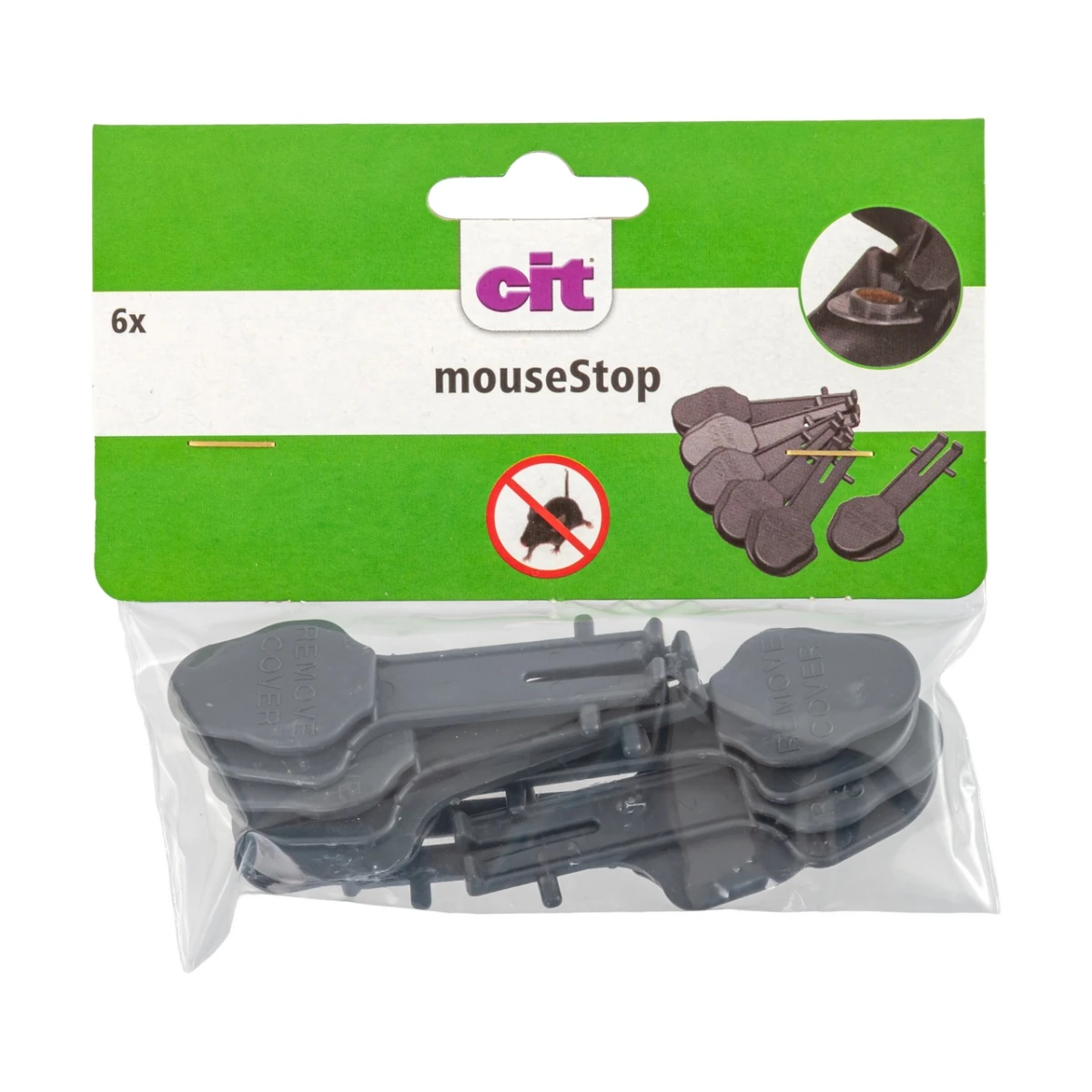 Limbă de schimb cu momeală, pentru capcana de șoareci mouseStop, 6 buc.