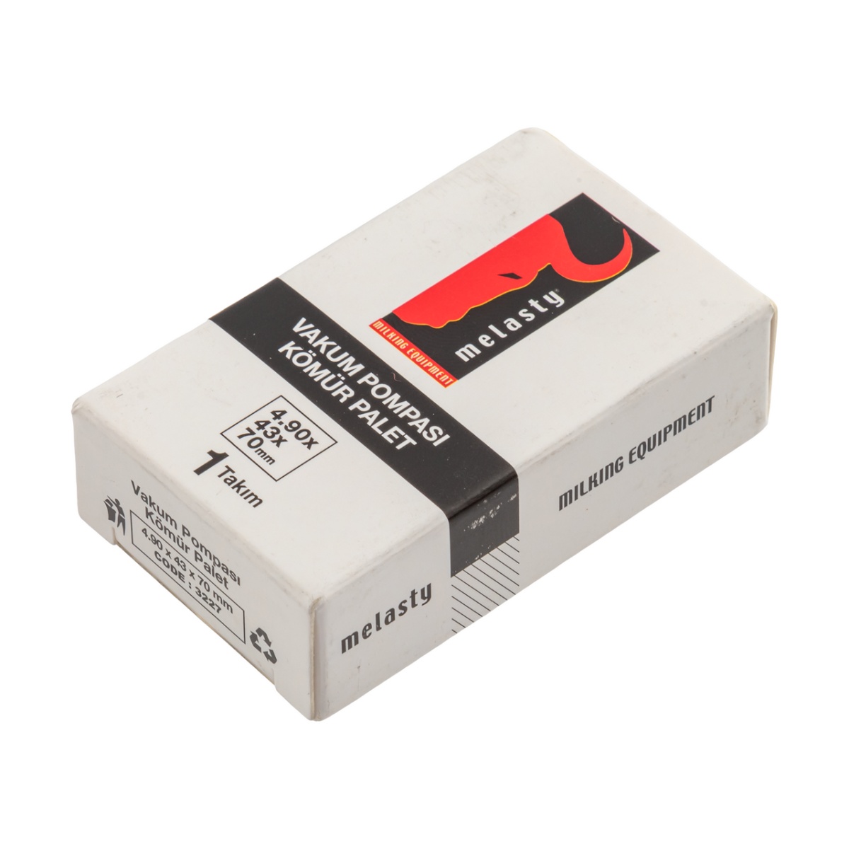 Paleți de schimb din grafit, pentru pompă de vid - 4,9 × 43 × 70 mm