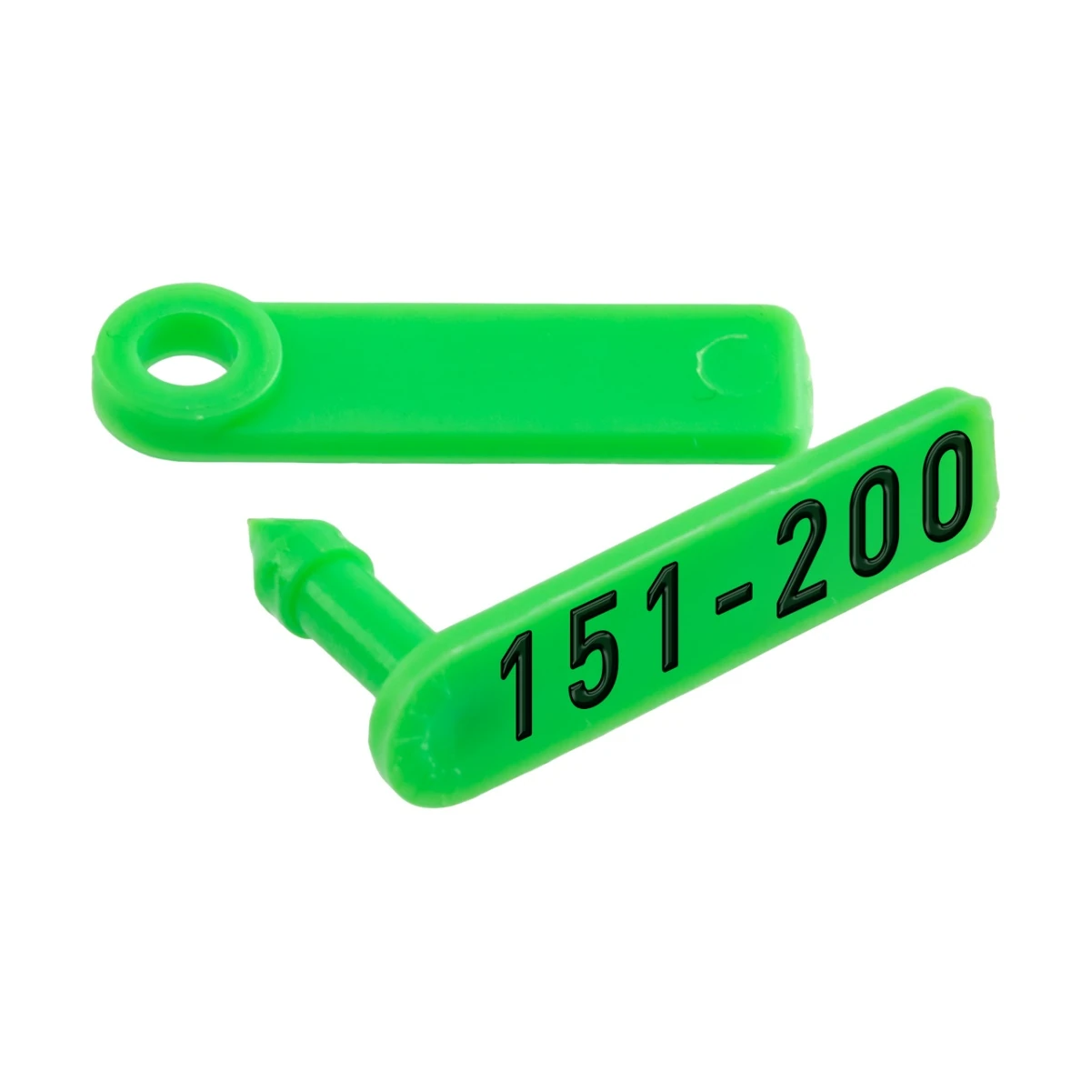 Crotalii pentru miei și iezi, Twintag, verde, 151-200 :: 151-200