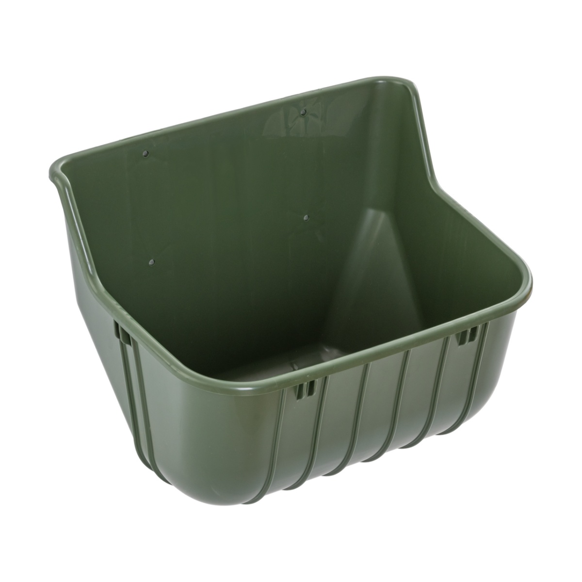 Hrănitoare din plastic pentru vaci, fără margine de protecție, 15 litri