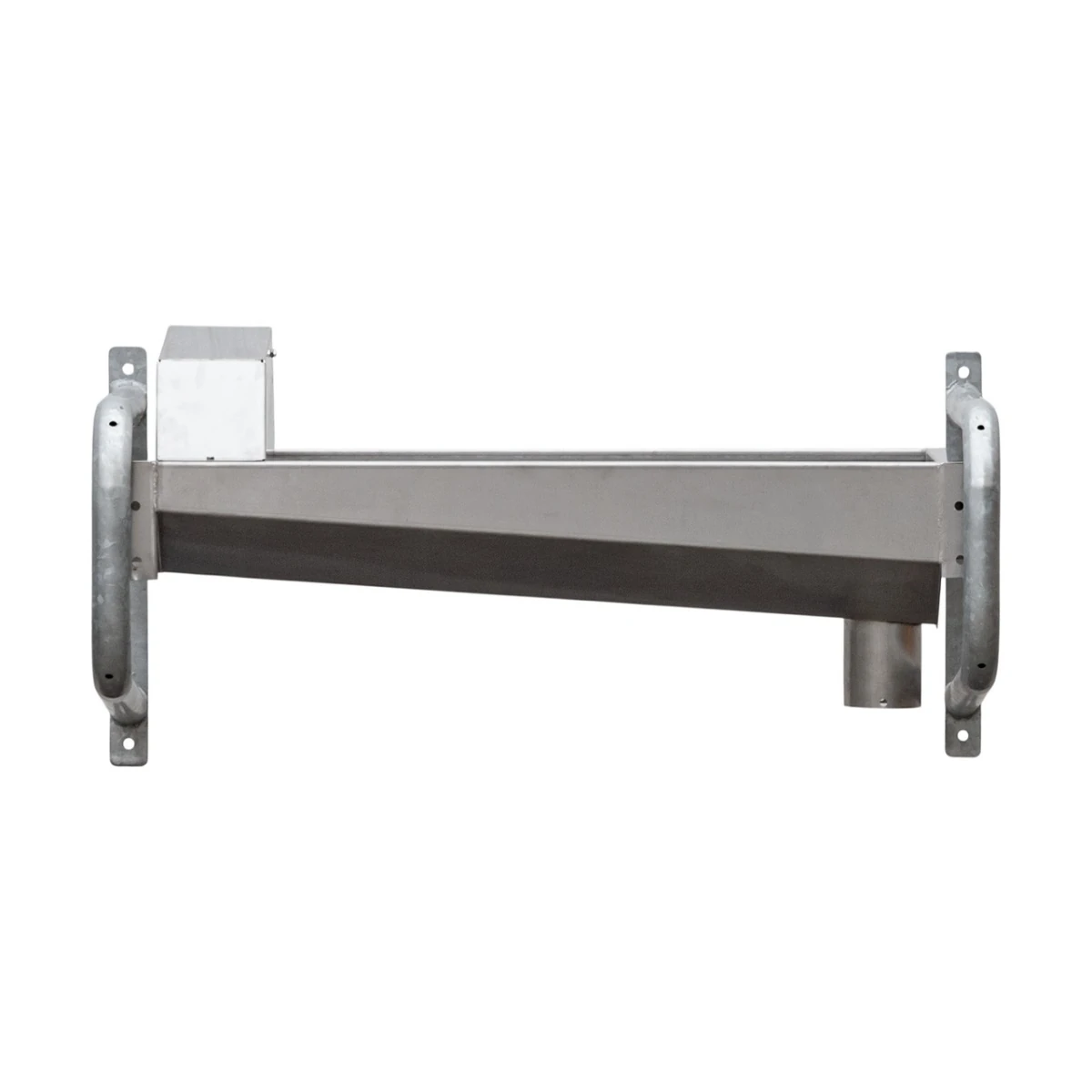 Adăpătoare inox cu suport de perete zincată, 117 × 60 cm, 50 litri