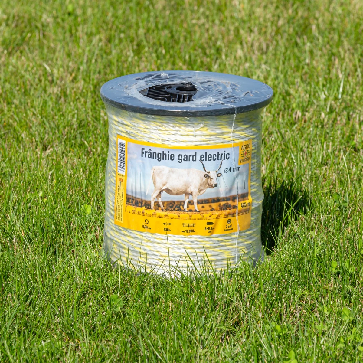 Frânghie gard electric - 400 m - 330 kg - 0,33 Ω/m