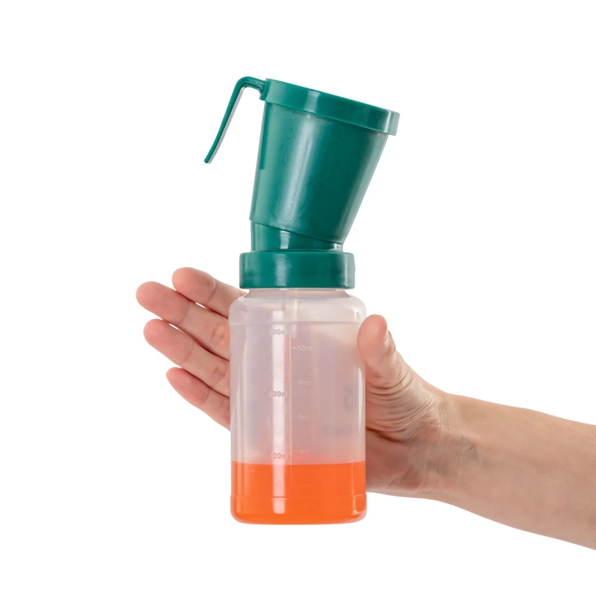 Pahar pentru dezinfecția mameloanelor, non-retur, 300 ml