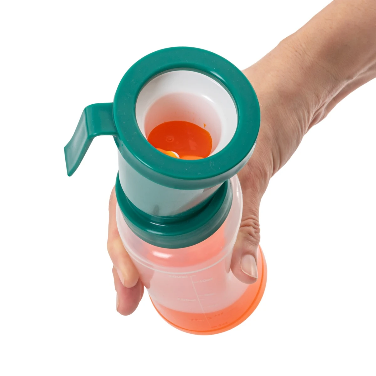Pahar pentru dezinfecția mameloanelor, non-retur, 300 ml