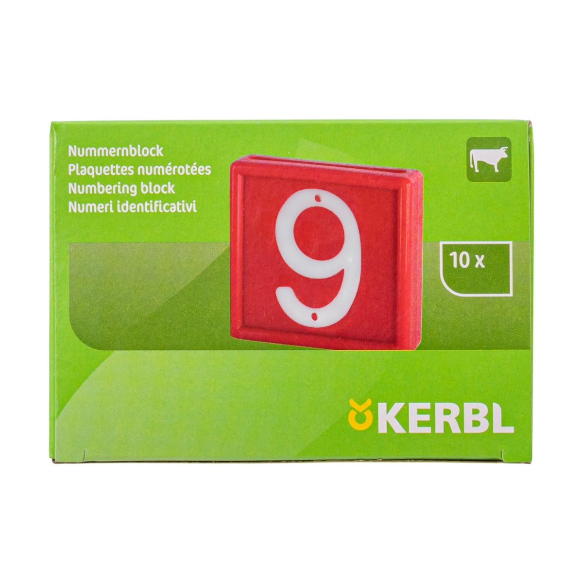 Cifre pentru curea de marcaj animale, nr. 6-9, 10 buc.