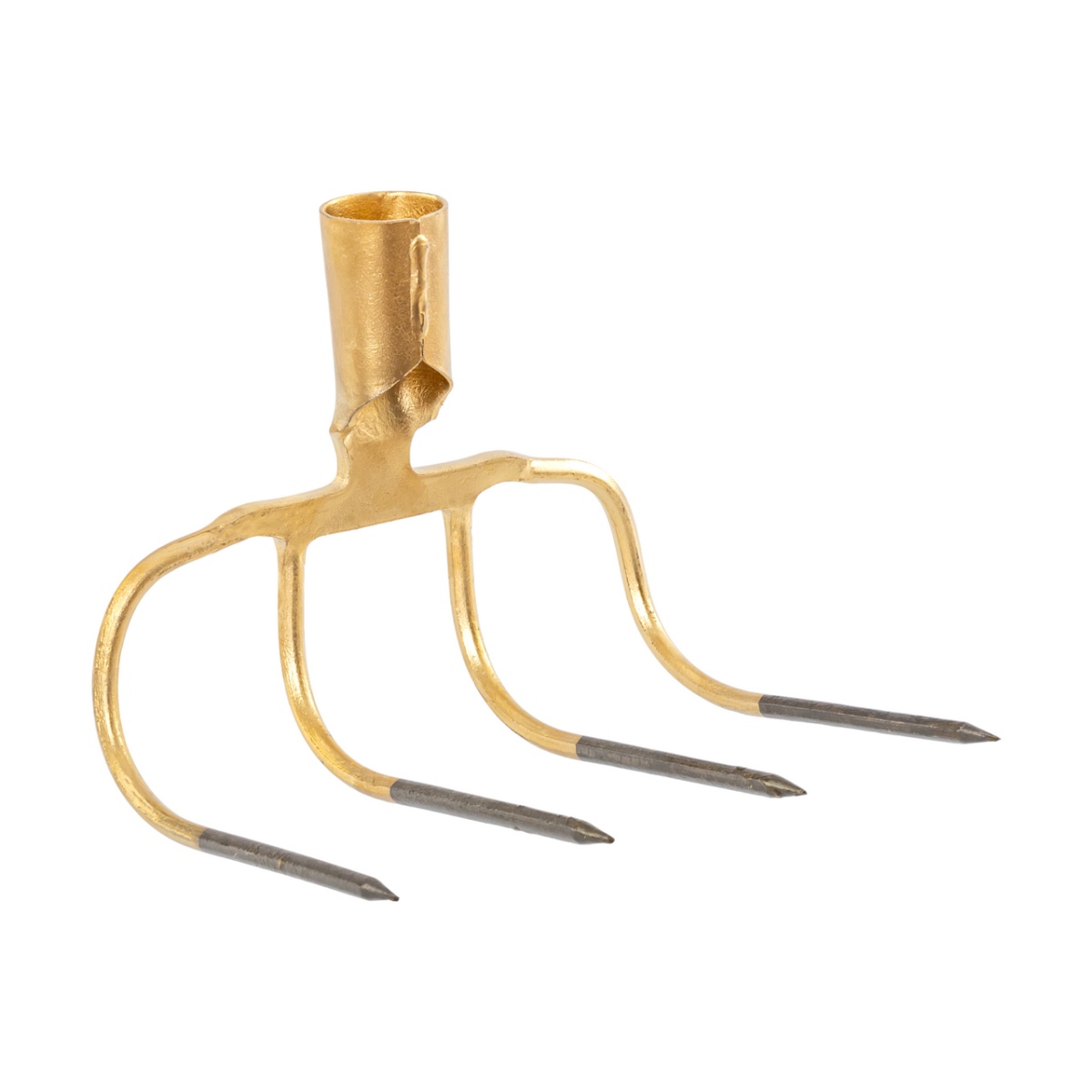 Furcă pentru bălegar cu 4 coarne, curbat în 90 de grade, 22,5 × 20 cm